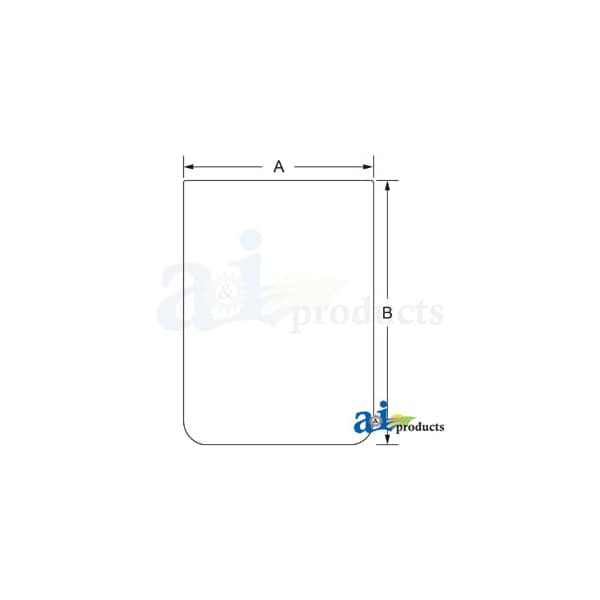 Glass, Upper Windshield L/Seal 48" x35" x2"
